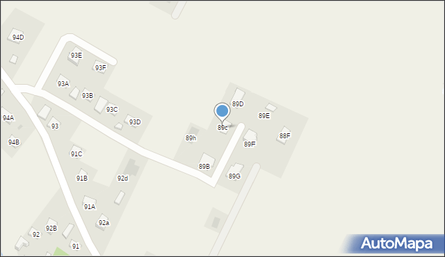 Kielnarowa, Kielnarowa, 89c, mapa Kielnarowa