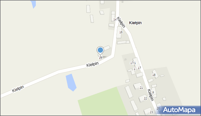 Kiełpin, Kiełpin, 15, mapa Kiełpin