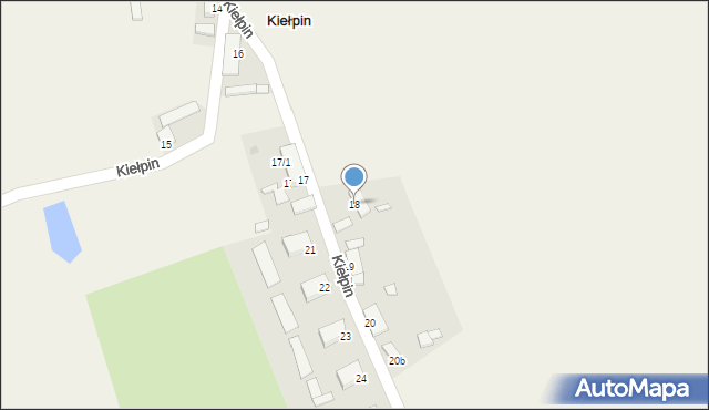 Kiełpin, Kiełpin, 18, mapa Kiełpin