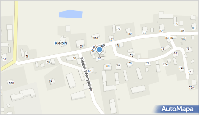 Kiełpin, Kiełpin, 67, mapa Kiełpin