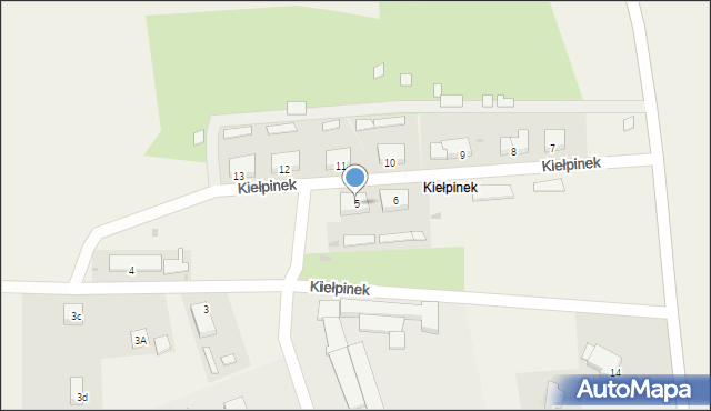 Kiełpinek, Kiełpinek, 5, mapa Kiełpinek