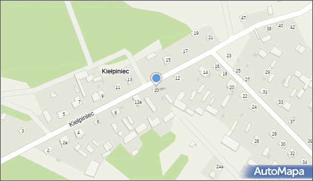 Kiełpiniec, Kiełpiniec, 10, mapa Kiełpiniec