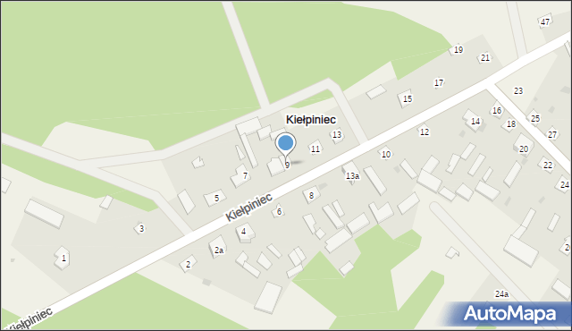 Kiełpiniec, Kiełpiniec, 9, mapa Kiełpiniec