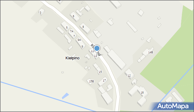 Kiełpino, Kiełpino, 11A, mapa Kiełpino