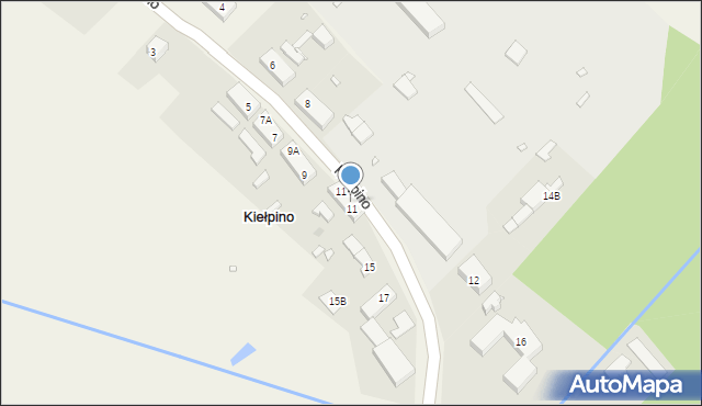 Kiełpino, Kiełpino, 11B, mapa Kiełpino