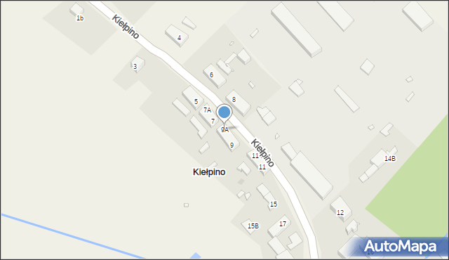 Kiełpino, Kiełpino, 9A, mapa Kiełpino