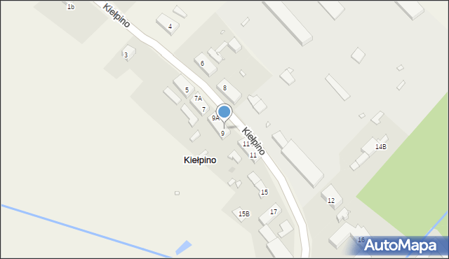 Kiełpino, Kiełpino, 9C, mapa Kiełpino