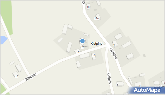 Kiełpino, Kiełpino, 17, mapa Kiełpino