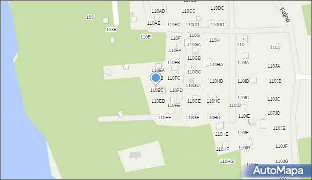 Kiełpiny, Kiełpiny, 110EC, mapa Kiełpiny