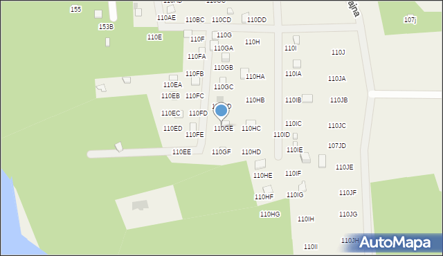 Kiełpiny, Kiełpiny, 110GE, mapa Kiełpiny