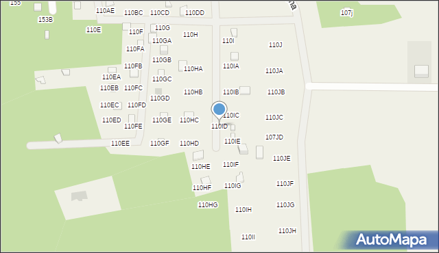 Kiełpiny, Kiełpiny, 110ID, mapa Kiełpiny