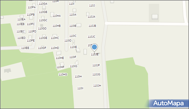 Kiełpiny, Kiełpiny, 110JE, mapa Kiełpiny