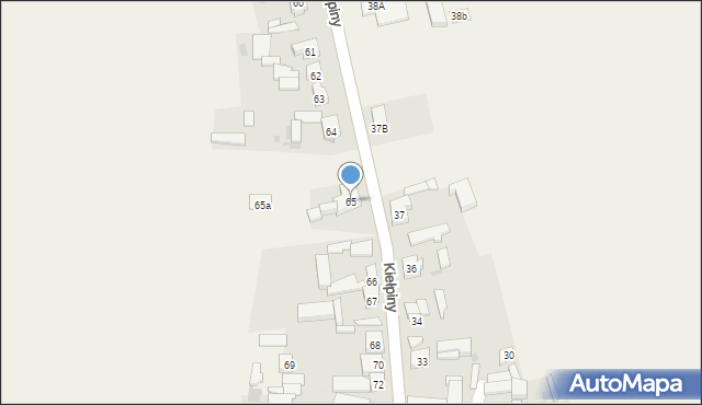 Kiełpiny, Kiełpiny, 65, mapa Kiełpiny