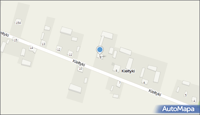 Kiełtyki, Kiełtyki, 9, mapa Kiełtyki