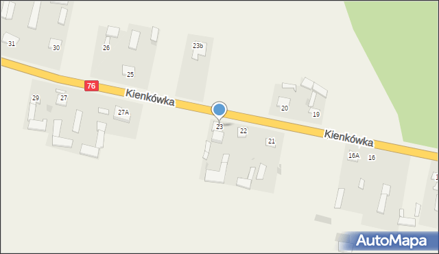 Kienkówka, Kienkówka, 23, mapa Kienkówka