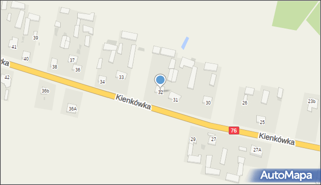 Kienkówka, Kienkówka, 32, mapa Kienkówka