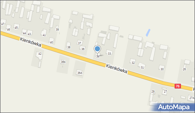 Kienkówka, Kienkówka, 34, mapa Kienkówka