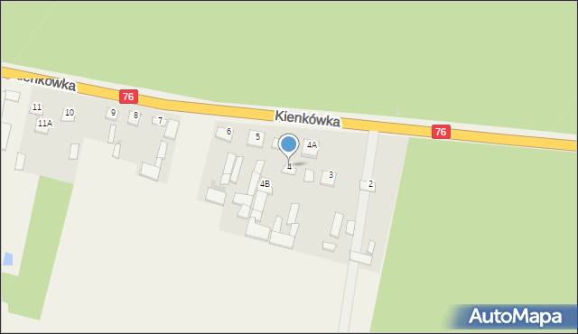 Kienkówka, Kienkówka, 4, mapa Kienkówka