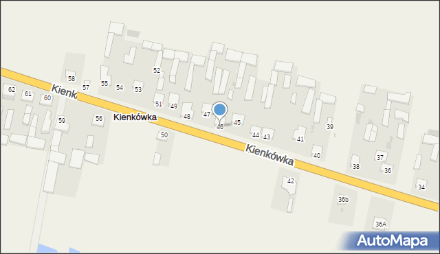 Kienkówka, Kienkówka, 46, mapa Kienkówka