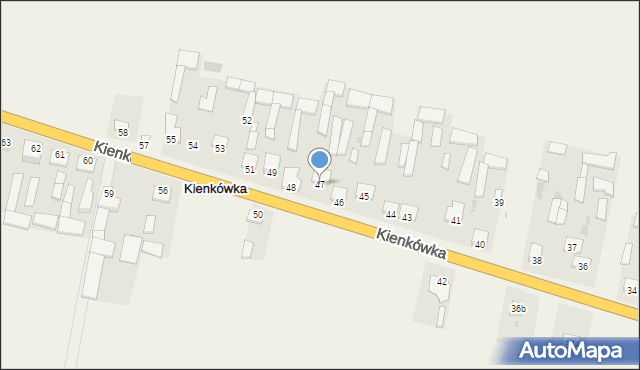 Kienkówka, Kienkówka, 47, mapa Kienkówka