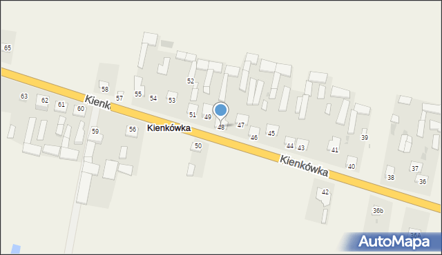 Kienkówka, Kienkówka, 48, mapa Kienkówka