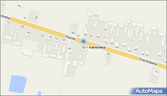 Kienkówka, Kienkówka, 56, mapa Kienkówka