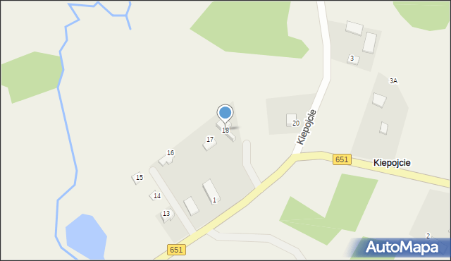 Kiepojcie, Kiepojcie, 18, mapa Kiepojcie