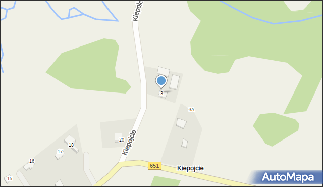 Kiepojcie, Kiepojcie, 3, mapa Kiepojcie