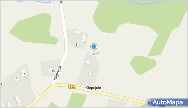 Kiepojcie, Kiepojcie, 3A, mapa Kiepojcie