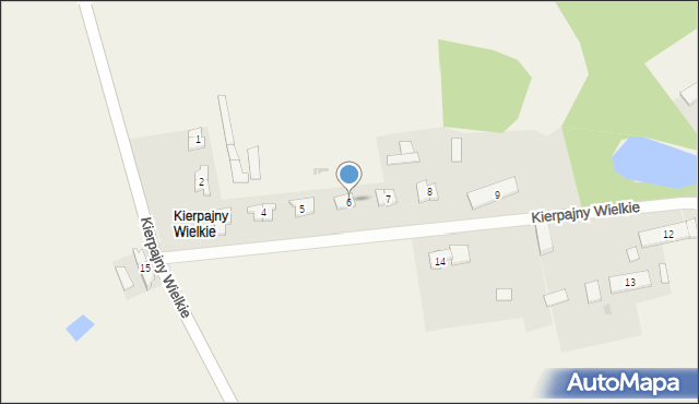 Kierpajny Wielkie, Kierpajny Wielkie, 6, mapa Kierpajny Wielkie