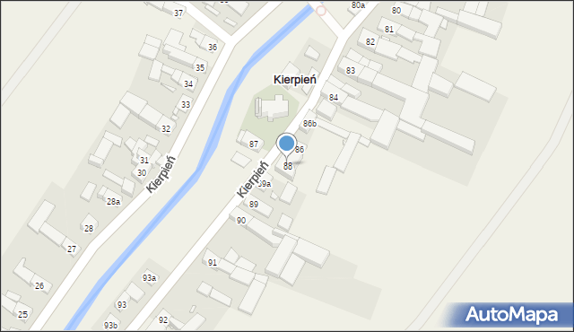 Kierpień, Kierpień, 88, mapa Kierpień