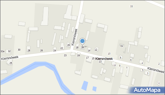 Kiersnówek, Kiersnówek, 16, mapa Kiersnówek