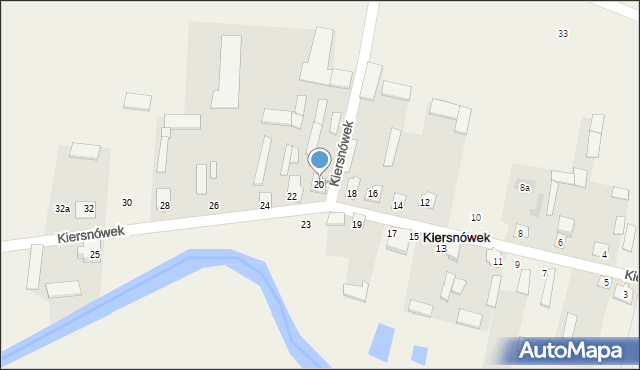 Kiersnówek, Kiersnówek, 20, mapa Kiersnówek