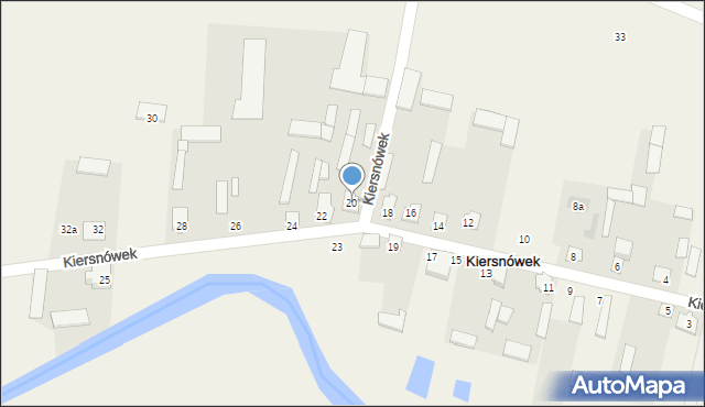 Kiersnówek, Kiersnówek, 20, mapa Kiersnówek