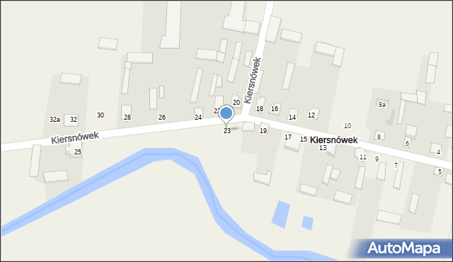 Kiersnówek, Kiersnówek, 23, mapa Kiersnówek