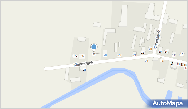 Kiersnówek, Kiersnówek, 30, mapa Kiersnówek