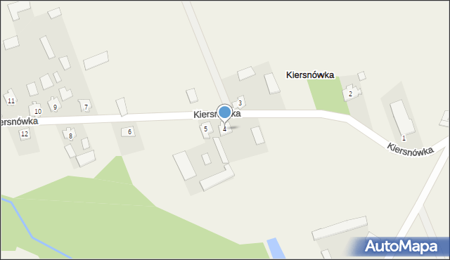 Kiersnówka, Kiersnówka, 4, mapa Kiersnówka