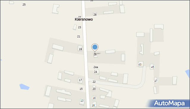 Kiersnowo, Kiersnowo, 26, mapa Kiersnowo