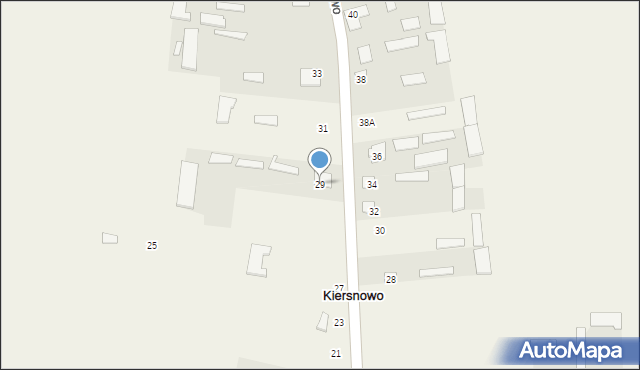 Kiersnowo, Kiersnowo, 29, mapa Kiersnowo