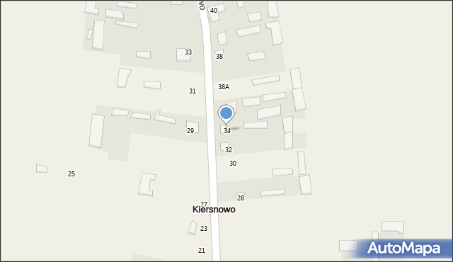 Kiersnowo, Kiersnowo, 34, mapa Kiersnowo