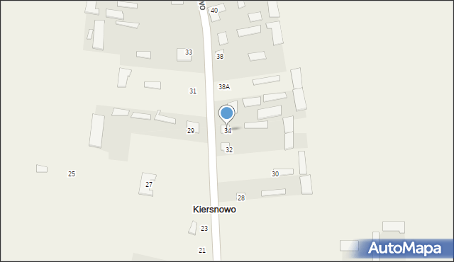 Kiersnowo, Kiersnowo, 34, mapa Kiersnowo