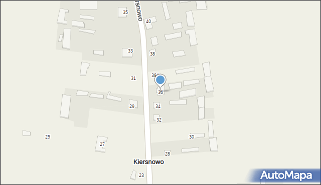 Kiersnowo, Kiersnowo, 36, mapa Kiersnowo