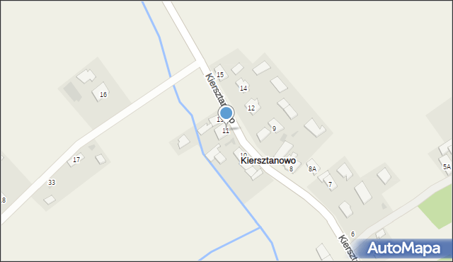 Kiersztanowo, Kiersztanowo, 11, mapa Kiersztanowo