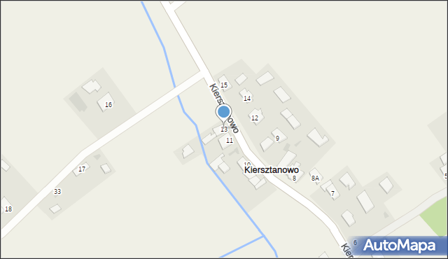 Kiersztanowo, Kiersztanowo, 13, mapa Kiersztanowo