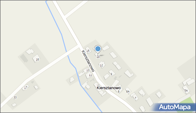 Kiersztanowo, Kiersztanowo, 14, mapa Kiersztanowo