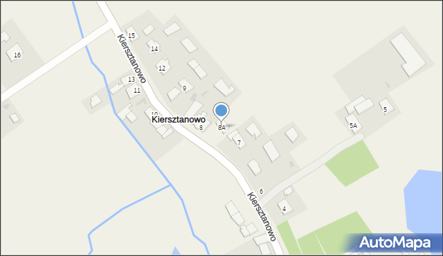 Kiersztanowo, Kiersztanowo, 8A, mapa Kiersztanowo