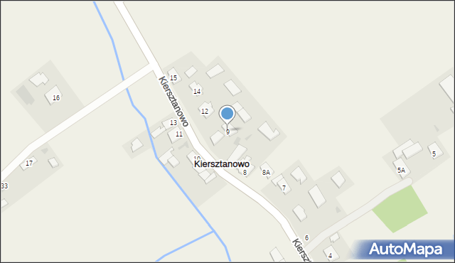 Kiersztanowo, Kiersztanowo, 9, mapa Kiersztanowo