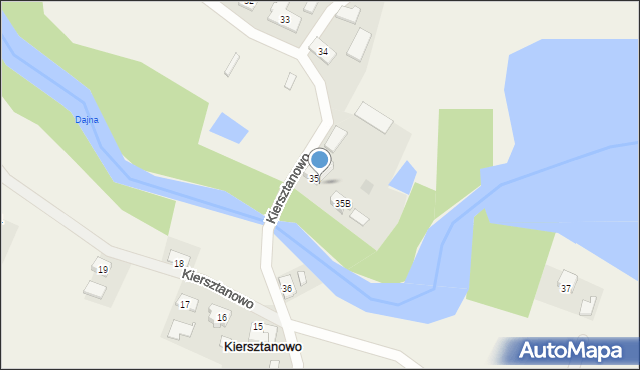 Kiersztanowo, Kiersztanowo, 35a, mapa Kiersztanowo