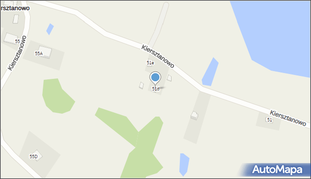 Kiersztanowo, Kiersztanowo, 51d, mapa Kiersztanowo