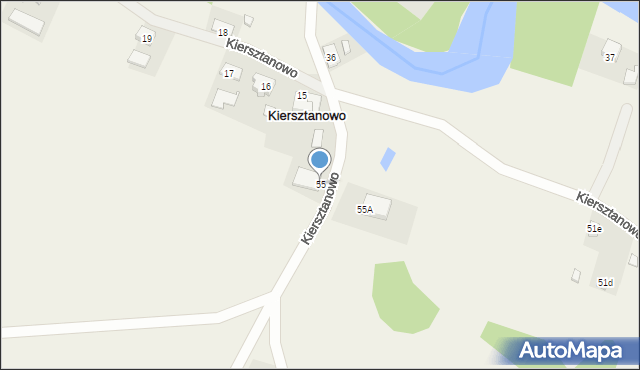 Kiersztanowo, Kiersztanowo, 55, mapa Kiersztanowo